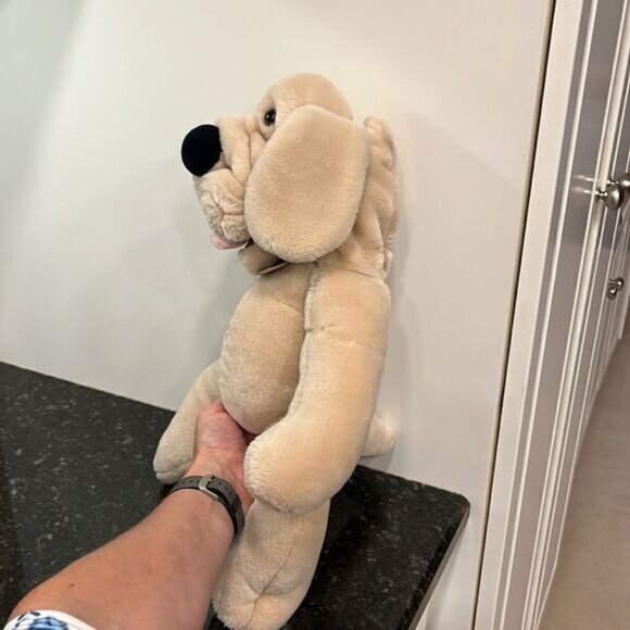 Ganz Bros 1980s Heritage Collection Wrinkles Dog Plush Puppet Impressive Product - Picture 3 of 11